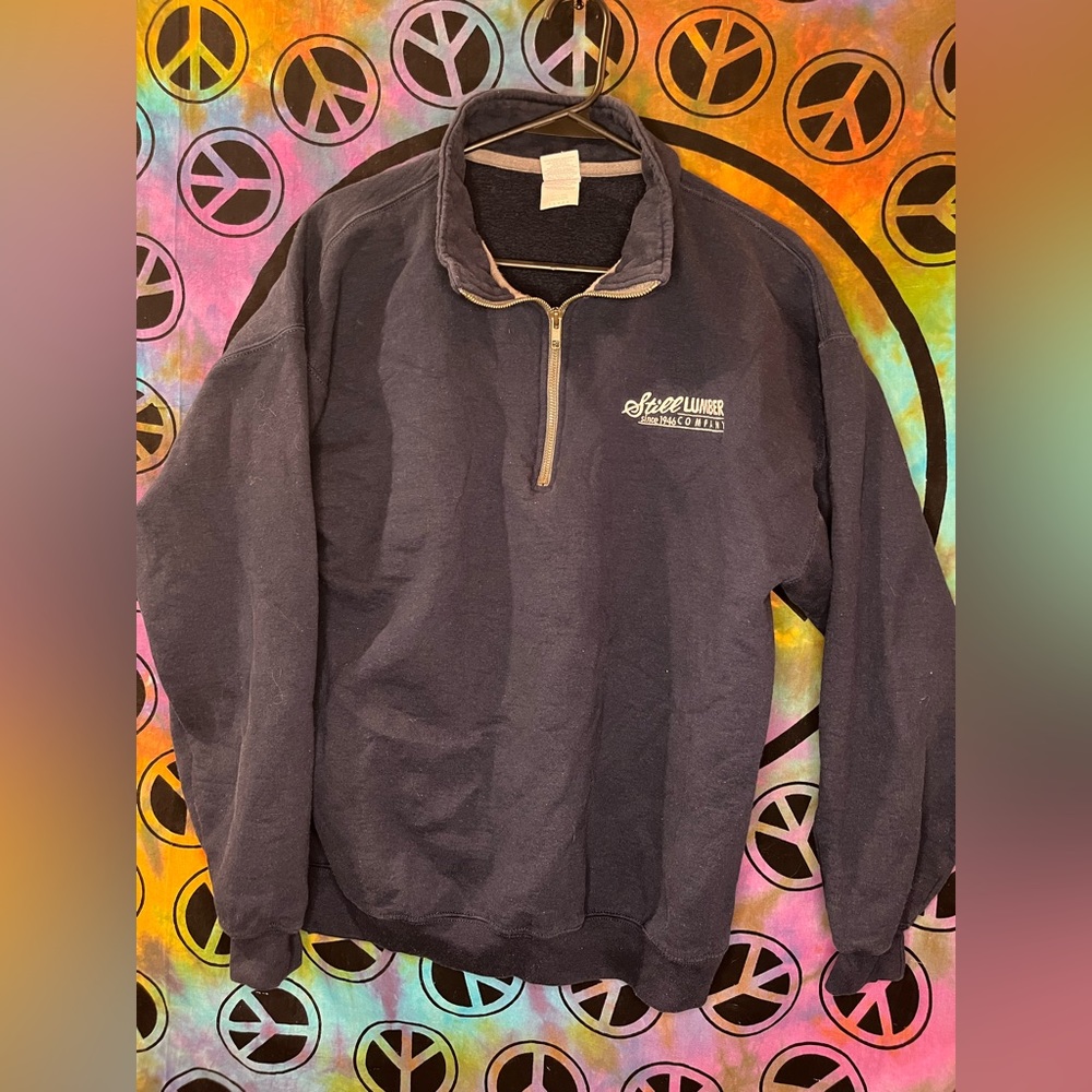 Size: Large / Color: Navy Blue / Brand: Gildan